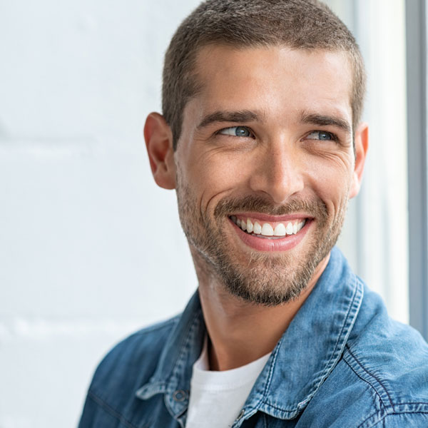 smiling person